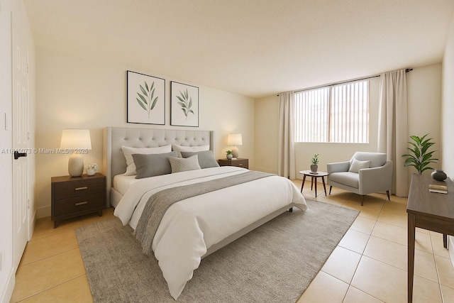 4660 NW 79th Ave Unit 1C, Doral, FL 33166 - bedroom featuring light tile patterned floors