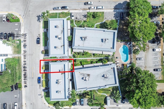 1884 Galleon St Unit 1, North Bay Village, FL 33141 - view of property location featuring property parcel outlined and a pool area