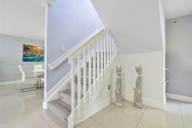 18110 SW 153rd Ct, Miami, FL 33187 - stairs with tile patterned floors and baseboards