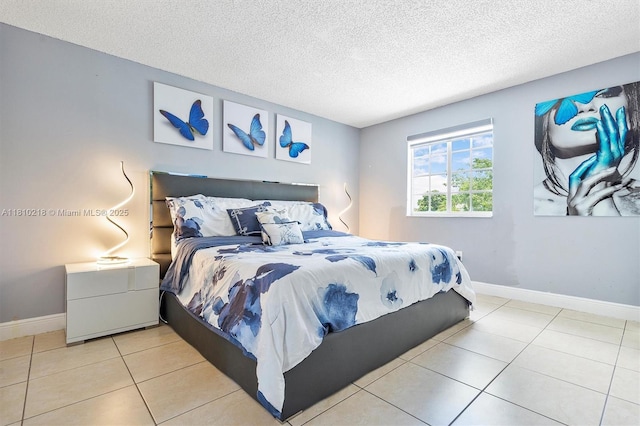 18110 SW 153rd Ct, Miami, FL 33187 - bedroom with a textured ceiling and tile patterned floors