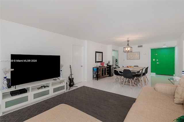 6039 Collins Ave Unit 307, Miami Beach, FL 33140 - view of tiled living room