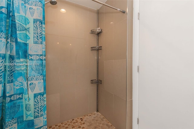 6039 Collins Ave Unit 307, Miami Beach, FL 33140 - bathroom featuring a tile shower