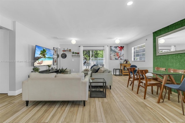2412 Raleigh St, Hollywood, FL 33020 - living area with light wood-type flooring