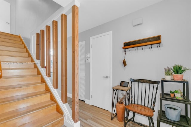 2412 Raleigh St, Hollywood, FL 33020 - stairs featuring wood finished floors and baseboards