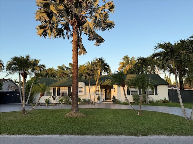 15223 SW 152nd Ave, Miami, FL 33187 - ranch-style house featuring curved driveway and stucco siding