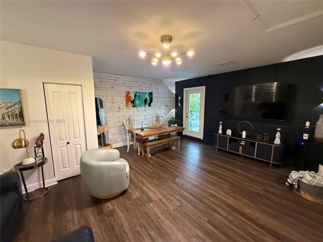15223 SW 152nd Ave, Miami, FL 33187 - living area with wood finished floors and baseboards