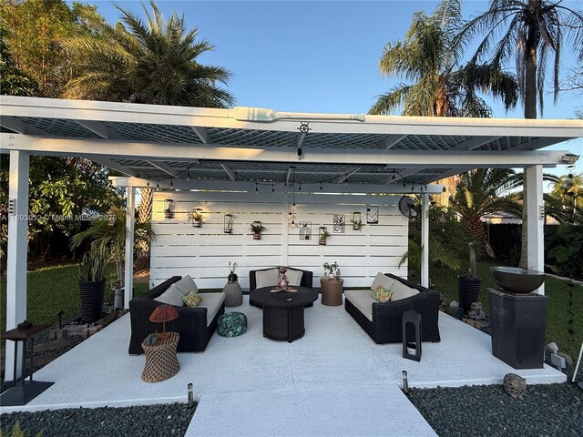15223 SW 152nd Ave, Miami, FL 33187 - view of patio / terrace featuring an outdoor hangout area