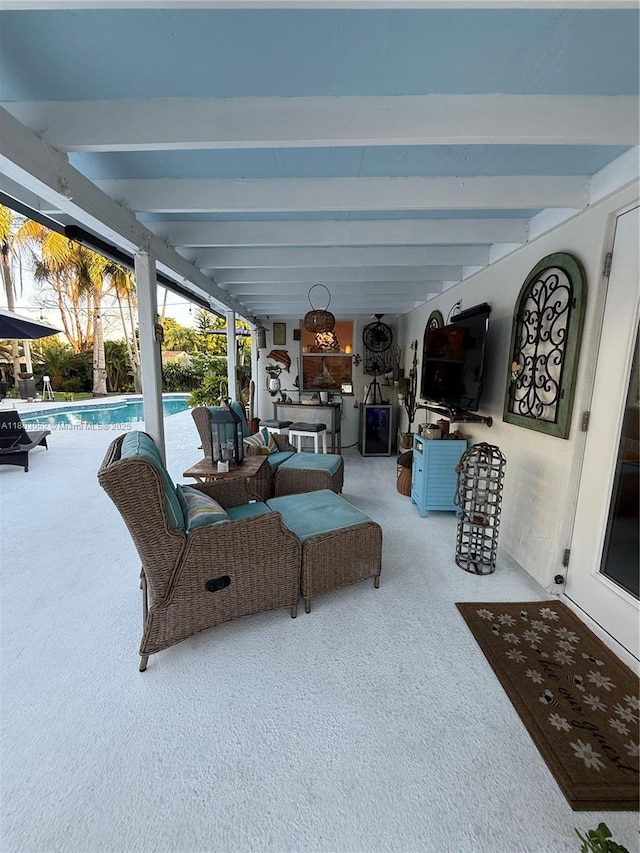 15223 SW 152nd Ave, Miami, FL 33187 - view of patio with an outdoor pool