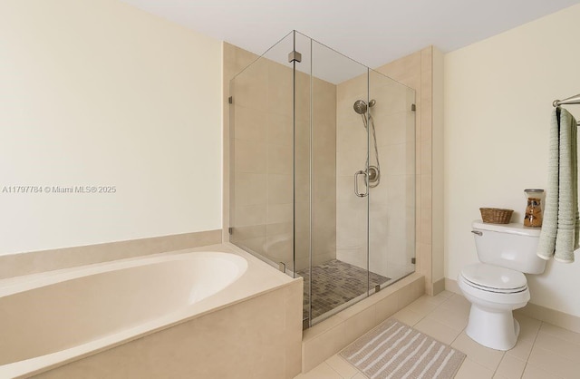 18018 SW 30th Ct, Miramar, FL 33029 - full bathroom with tile patterned floors, a stall shower, and a garden tub