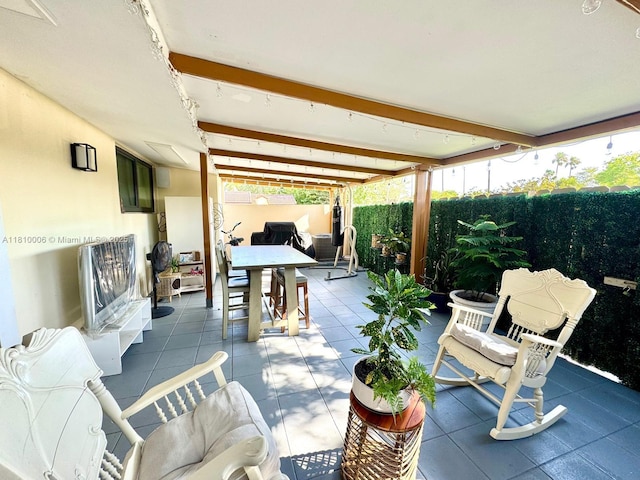 18830 NW 65th Ct, Hialeah, FL 33015 - fenced backyard with outdoor dining area and a patio area