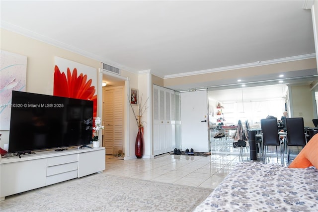 250 174th St Unit 502, Sunny Isles Beach, FL 33160 - bedroom featuring ornamental molding
