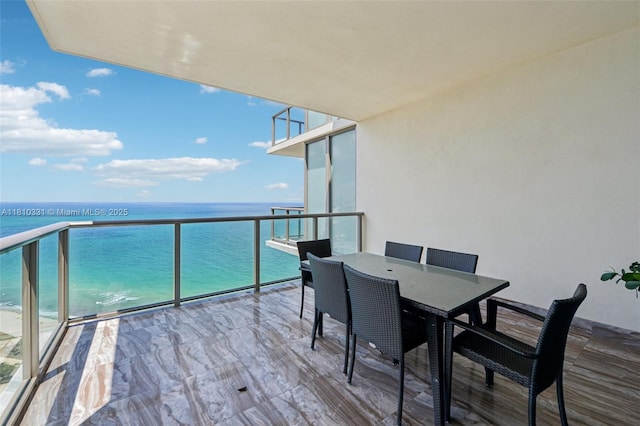 9703 Collins Ave Unit 2615, Bal Harbour, FL 33154 - balcony featuring a water view