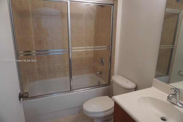 1083 SW 143rd Ave Unit 1206, Pembroke Pines, FL 33027 - full bath featuring toilet, vanity, bath / shower combo with glass door, and tile patterned flooring