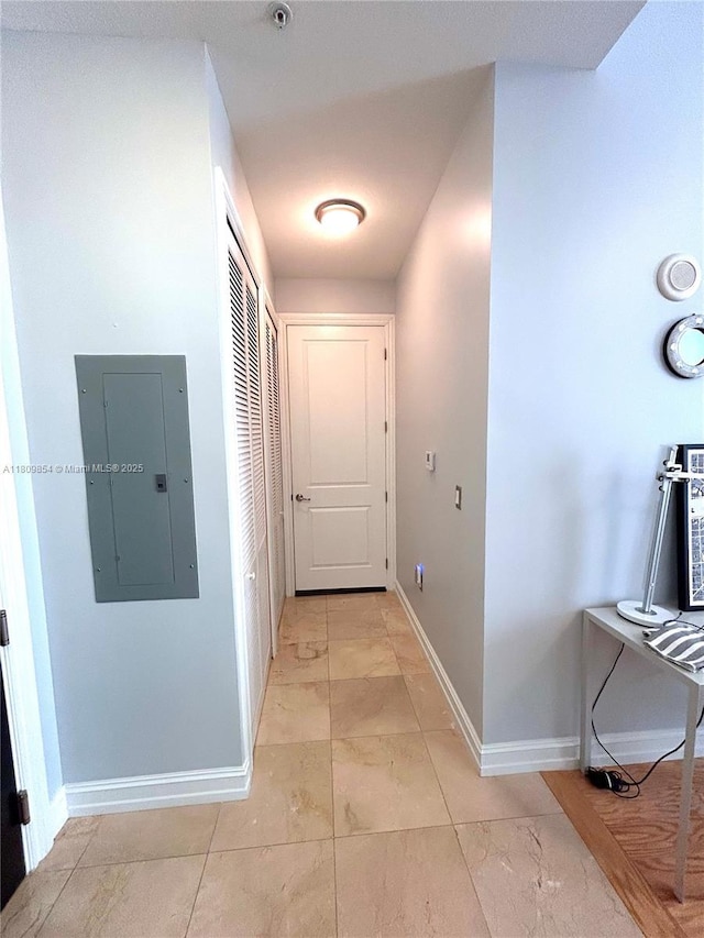 1805 Ponce De Leon Blvd Unit 626, Coral Gables, FL 33134 - hall with electric panel and baseboards