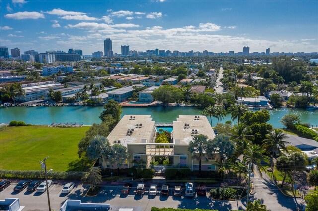 350 S Shore Dr Unit 7, Miami Beach, FL 33141 - aerial view of city skyline and a large body of water