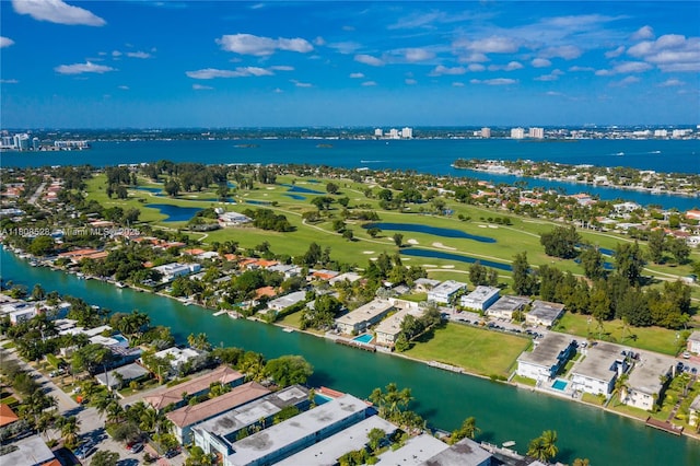 350 S Shore Dr Unit 7, Miami Beach, FL 33141 - view of property location with a large body of water, a golf course, and nearby suburban area