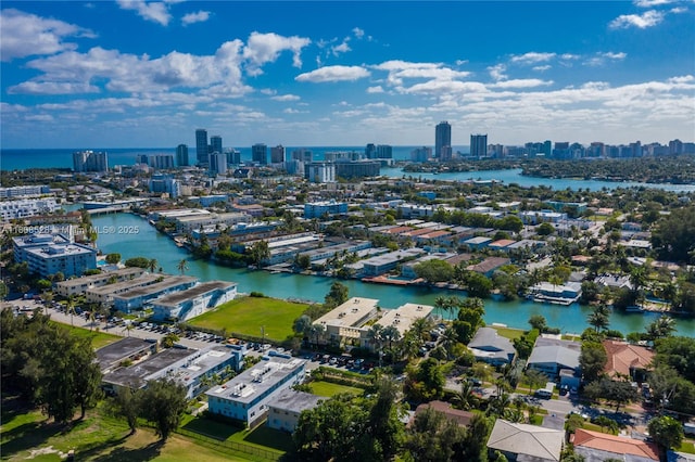 350 S Shore Dr Unit 7, Miami Beach, FL 33141 - aerial view of city skyline and a large body of water