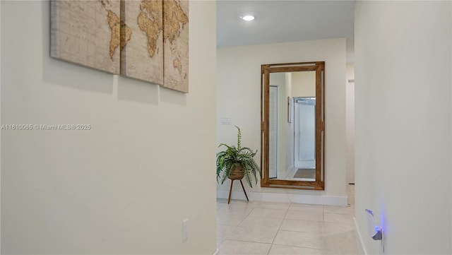 8301 NW 41st St Unit B-404, Doral, FL 33166 - hall with baseboards, tile patterned flooring, and recessed lighting