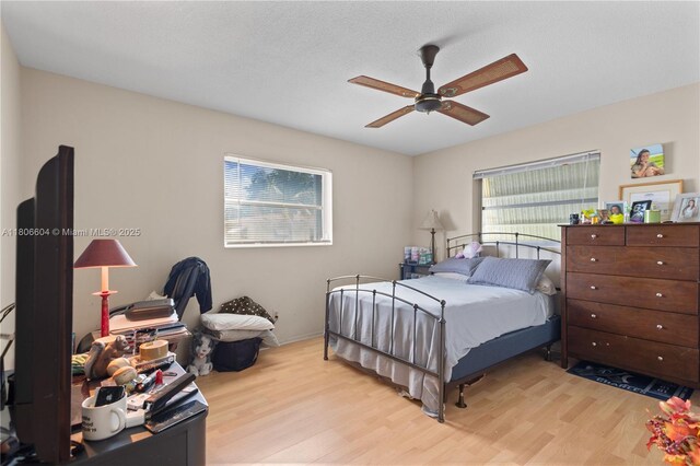 1090 NW 66th Ter, Margate, FL 33063 - bedroom featuring light wood-style floors and a ceiling fan