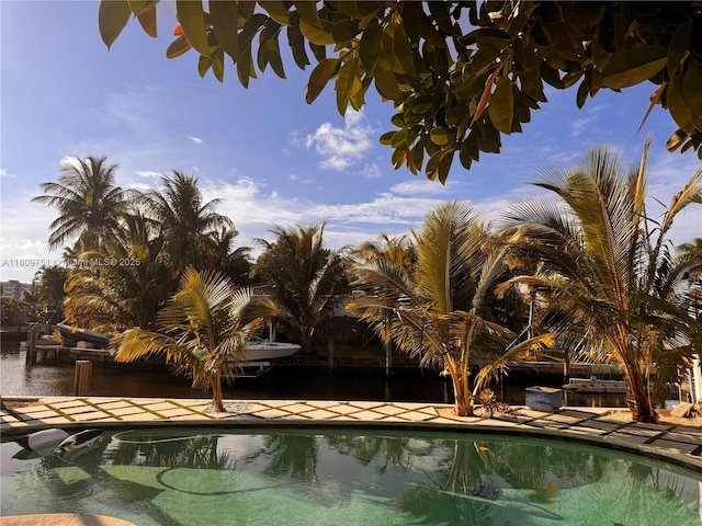 501 SW 18th St, Pompano Beach, FL 33060 - swimming pool featuring a water view