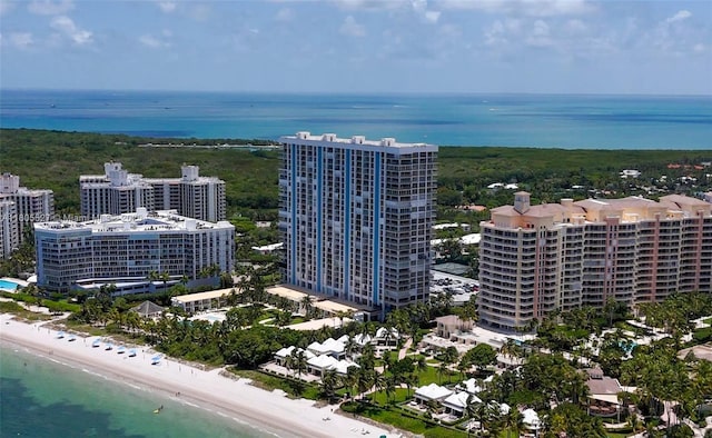 881 Ocean Dr Unit 13H, Key Biscayne, FL 33149 - aerial view of waterfront with a beach