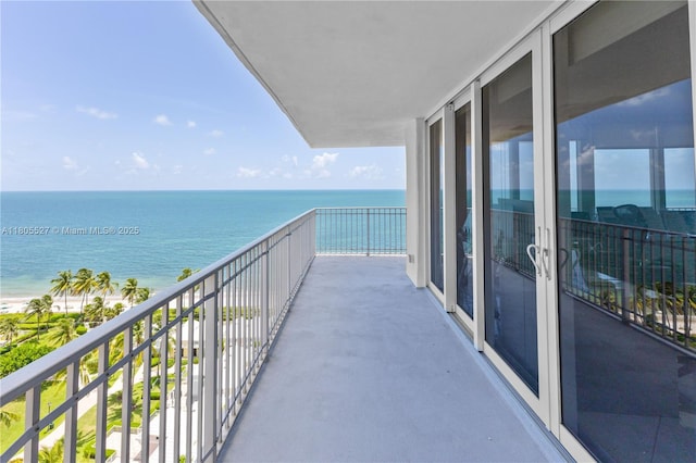 881 Ocean Dr Unit 13H, Key Biscayne, FL 33149 - balcony with a water view