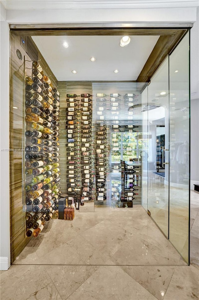 11356 Canyon Maple Blvd, Davie, FL 33330 - wine room with recessed lighting