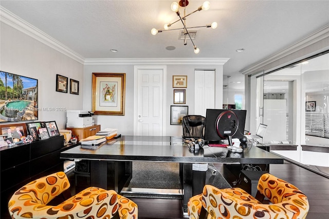 11356 Canyon Maple Blvd, Davie, FL 33330 - living area with ornamental molding and a chandelier