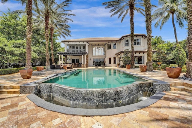 11356 Canyon Maple Blvd, Davie, FL 33330 - outdoor pool with a patio area