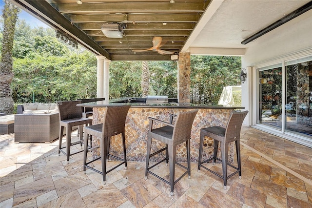 11356 Canyon Maple Blvd, Davie, FL 33330 - view of patio / terrace featuring outdoor lounge area