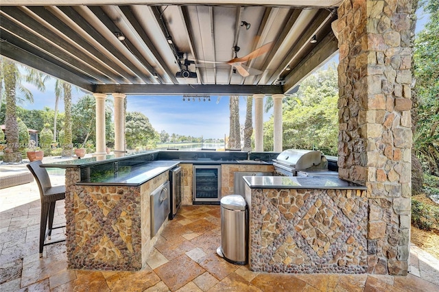 11356 Canyon Maple Blvd, Davie, FL 33330 - view of patio with beverage cooler