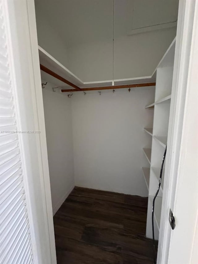 218 Windsor J Unit 218, West Palm Beach, FL 33417 - spacious closet with dark wood-style floors