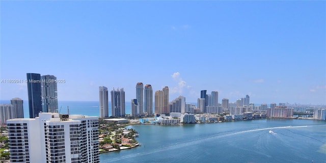 3500 Mystic Pointe Dr Unit 3906, Aventura, FL 33180 - view of city skyline with a nearby body of water