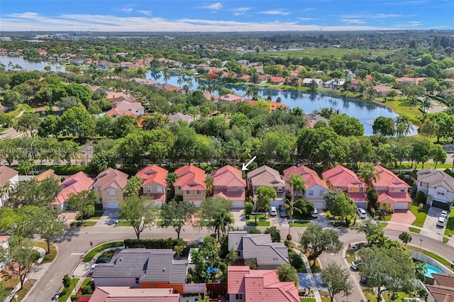 15141 SW 46th St, Miramar, FL 33027 - aerial view of residential area featuring a nearby body of water