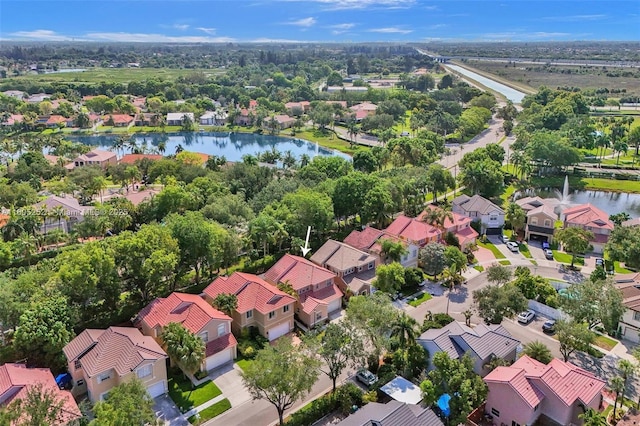 15141 SW 46th St, Miramar, FL 33027 - aerial perspective of suburban area featuring a large body of water