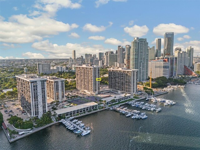 1901 Brickell Ave Unit B1114, Miami, FL 33129 - view of city skyline with a marina and a large body of water