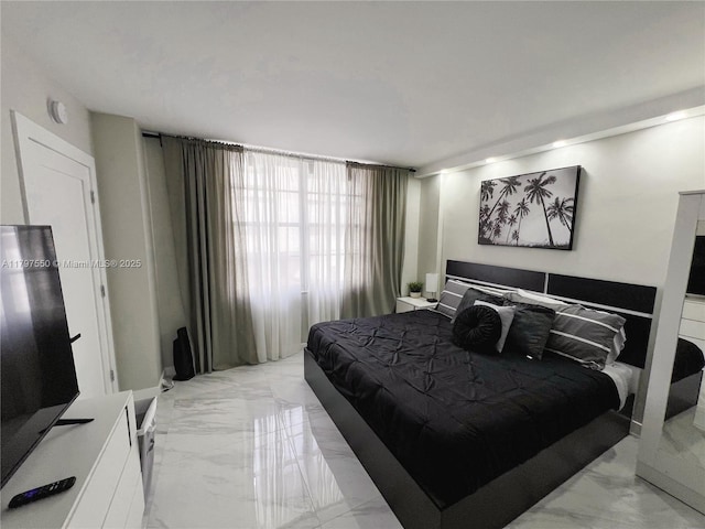 3725 S Ocean Dr Unit 425, Hollywood, FL 33019 - bedroom with light marble finish floors