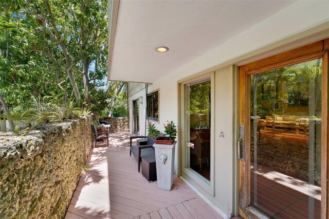 3169 Via Abitare Way Unit 6, Miami, FL 33133 - view of wooden terrace