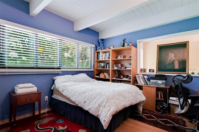 3169 Via Abitare Way Unit 6, Miami, FL 33133 - bedroom featuring beam ceiling