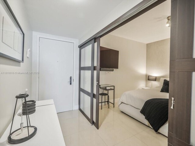 1830 S Ocean Dr Unit 5009, Hallandale Beach, FL 33009 - bedroom with light tile patterned floors