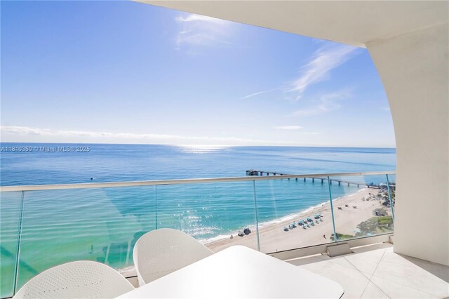 16901 Collins Ave Unit 2504, Sunny Isles Beach, FL 33160 - balcony with a water view