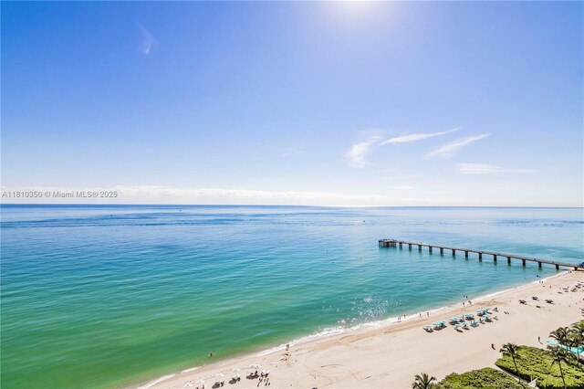 16901 Collins Ave Unit 2504, Sunny Isles Beach, FL 33160 - water view featuring nearby beach