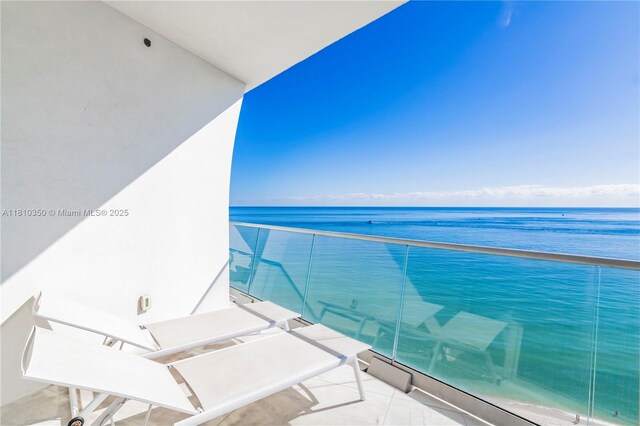 16901 Collins Ave Unit 2504, Sunny Isles Beach, FL 33160 - balcony with a water view
