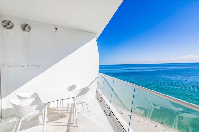 16901 Collins Ave Unit 2504, Sunny Isles Beach, FL 33160 - balcony with a water view