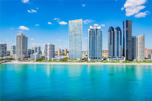16901 Collins Ave Unit 2504, Sunny Isles Beach, FL 33160 - water view featuring skyline