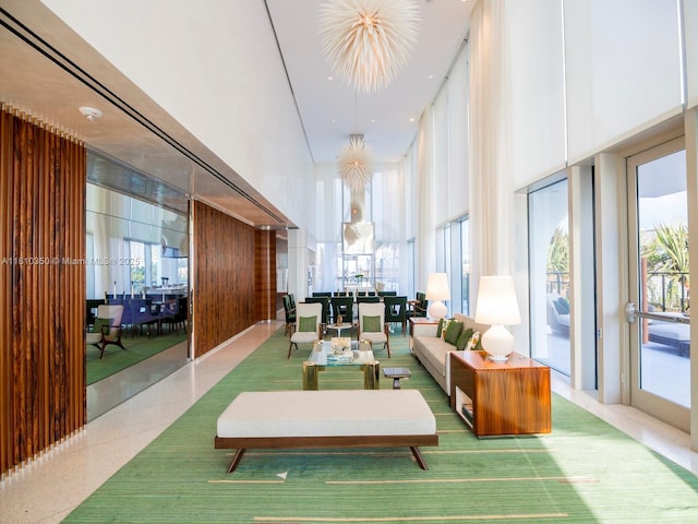 16901 Collins Ave Unit 2504, Sunny Isles Beach, FL 33160 - building lobby featuring a high ceiling