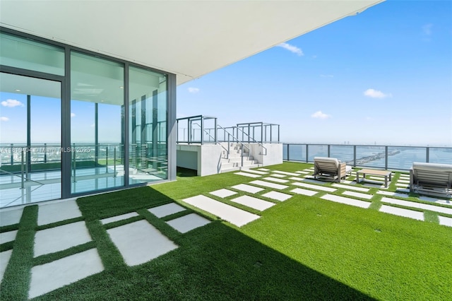 3131 NE 7th Ave Unit Uph5303, Miami, FL 33137 - view of green lawn with a water view