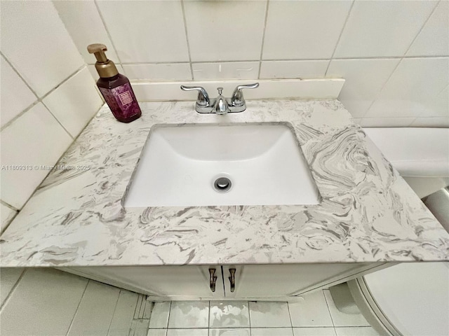 15333 SW 40th Ter, Miami, FL 33185 - bathroom featuring a sink, toilet, and tile patterned floors
