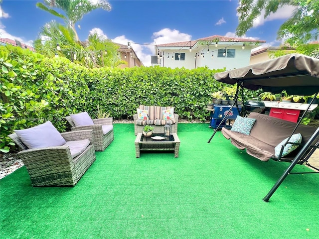 15333 SW 40th Ter, Miami, FL 33185 - view of patio / terrace with an outdoor hangout area