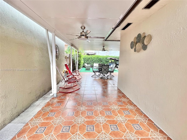 15333 SW 40th Ter, Miami, FL 33185 - view of patio / terrace featuring a ceiling fan